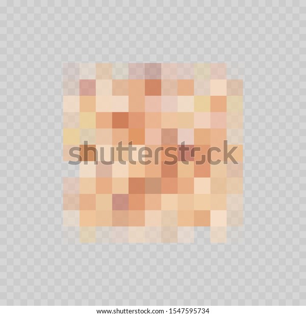 Censor Blur Effect Texture Isolated On Stock Vector Royalty Free