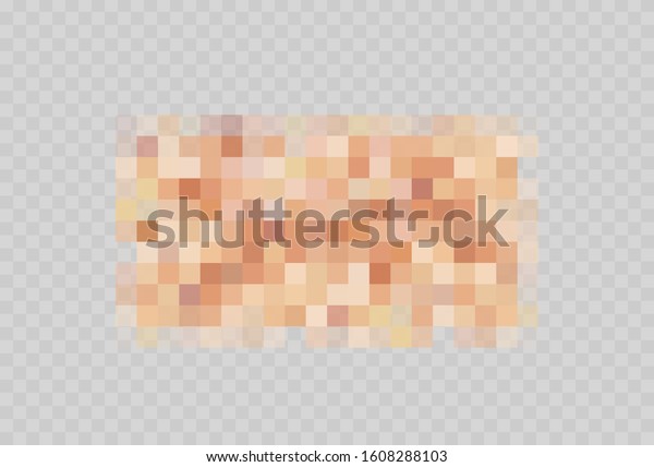 Censor Blur Effect Texture Isolated On Stock Vector Royalty Free