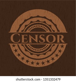 Censor wooden emblem