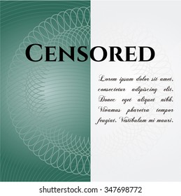 Censored card, colorful, nice design