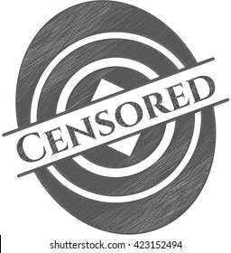 Censored draw with pencil effect