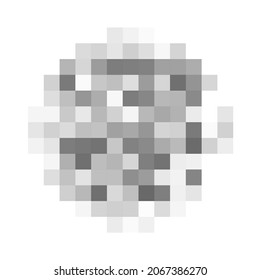 Zensurierte Etiketten. Zensurunscharfe Effekt-Textur einzeln. Vektorgrafik für Foto, App oder TV