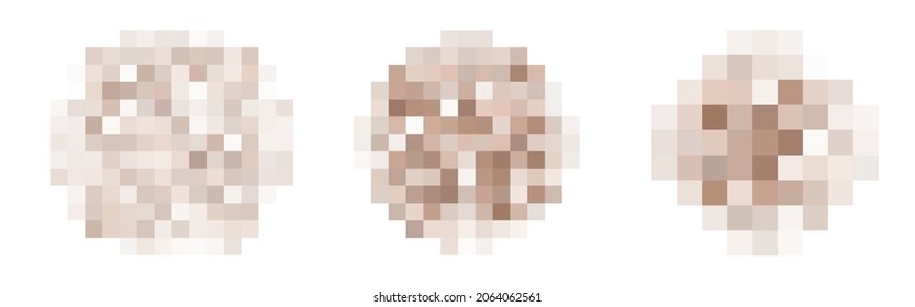 Zensurierte Pixelbalkenmenge. Nacktdarstellung oder sensibler Text für Erwachsene. Zensurierte Bild-Vektorgrafik