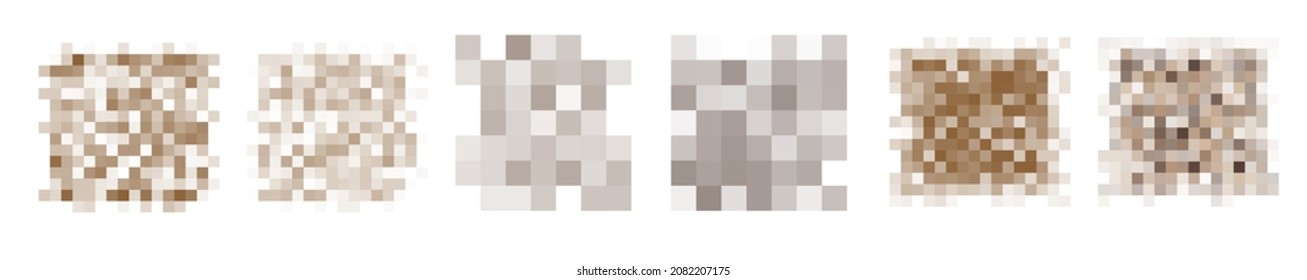 Zensurierte Pixelbalkenmenge. Nacktdarstellung oder sensibler Text für Erwachsene. Zensurierte Bild-Vektorgrafik