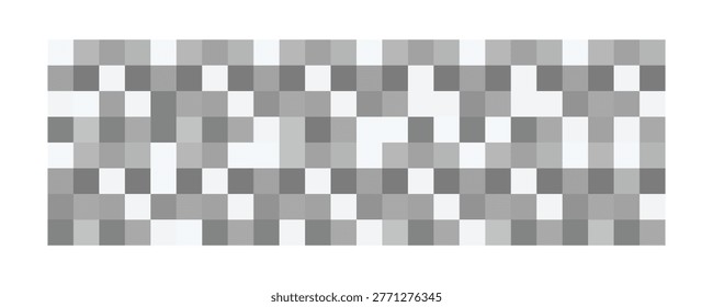 Censored Pixel Blur Mosaic Texture Set Vector, Grey Privacy Bars and Rectangle Shapes for Content Protection and Media Censorship Design	