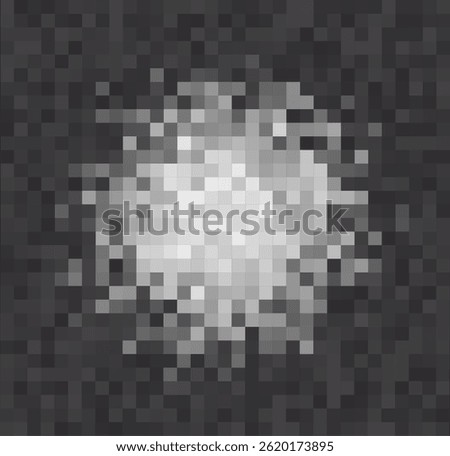 Censored Pixelated Blur for Sensitive Content, Explicit Media or Privacy Protection. Vector Illustration.