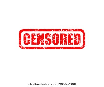 Censored red stamp