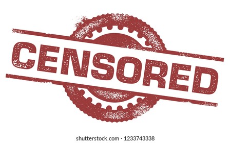 Censored Rubber Stamp