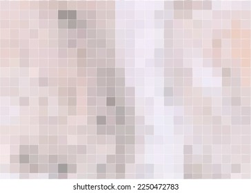 Censored sign from pixel blur. Square color background in mosaic design. Blurry effect for protection face and body on photo and video. Digital censorship for content, abstract vector illustration