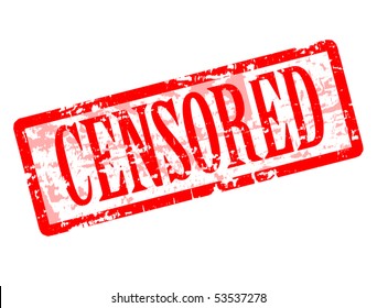 Censored stamp