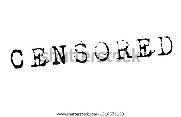 Censored Stamp On White Background Sign Stock Vector Royalty Free