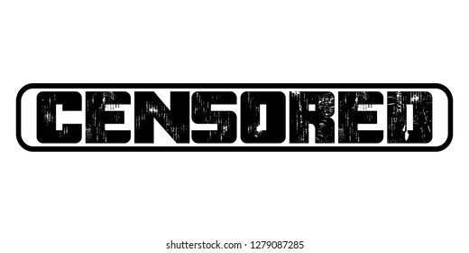 censored text stamp frame isolated vector element for desighners 