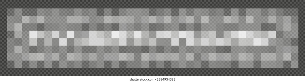 Censored texture background. Censor blur effect. Pixeled bar pattern mosaic black box