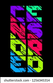 censored-1 typography design text