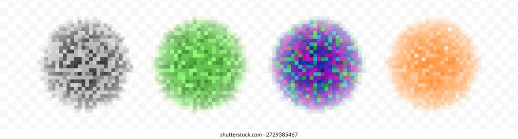 Censorship texture and pixel mosaic background, skin toned pixel pattern on transparent background with checkered censor blur for privacy protection.