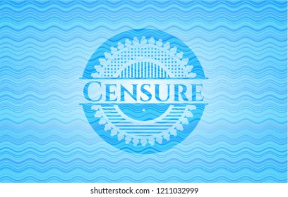 Censure water wave badge.