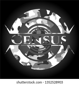 Census Grey Camo Emblem