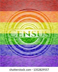 Census Lgbt Colors Emblem 