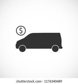 cent car vector icon 10 eps