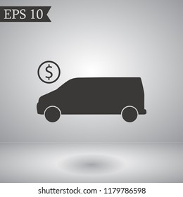 cent car vector icon 10 eps