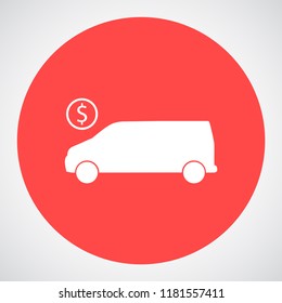 cent car vector icon 10 eps