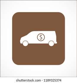 cent car vector icon 10 eps
