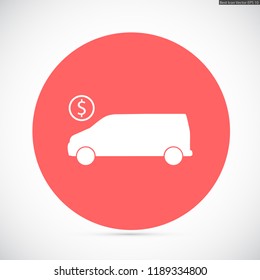 cent car vector icon 10 eps