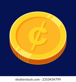 Cent Coin Gold Dollar Money Cent Vector