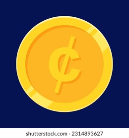 Cent Coin Gold Dollar Money Cent Vector