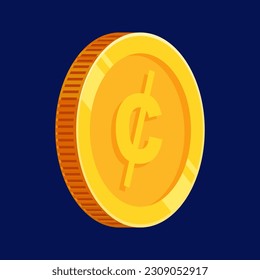 Cent Coin Gold Money Dollar Cent Vector