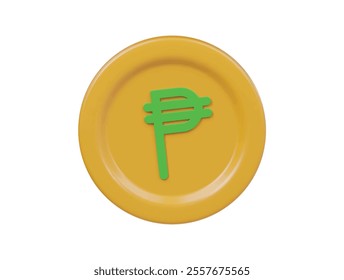  Cent coin icon isolated 3d render