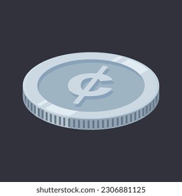 Cent Coin Silver Money Dollar Cent Vector Tin