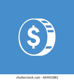 Cent icon in trendy flat style background, image jpg, vector eps, flat web, material icon, UI illustration