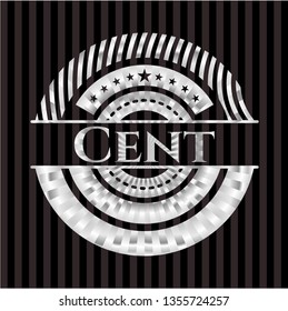 Cent silver shiny badge