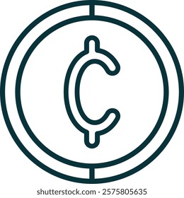 Cent Symbol Element For Design Graphic