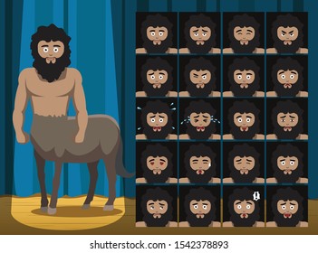 Centaur Costume Cartoon Emotion faces-01