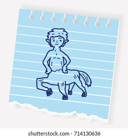 centaur doodle
