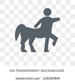 Centaur icon. Trendy flat vector Centaur icon on transparent background from Fairy Tale collection. 