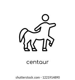 Centaur Icon Trendy Modern Flat Linear Stock Vector (Royalty Free ...