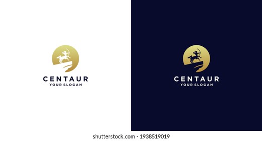 centaur logo design vector inspiration