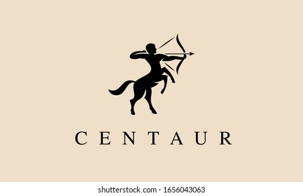 Centaur Logo - Horse Archer Sagittarius Vector Design