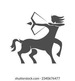 Centaur logo icon design illustration