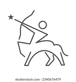 Centaur logo icon design illustration