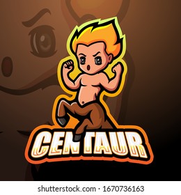 Centaur mascot esport logo design