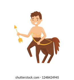 Centaur, mythical creature, element of greek mythology vector Illustration on a white background