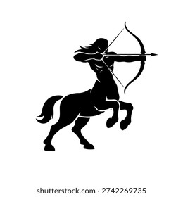 Centaur silhouette illustration vector icon
Vector illustration on a white background