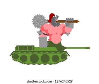 Centaur tank. Half Fighting Machine and Half Warrior. military monster. War beast  