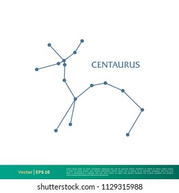 Centaurus - Constellation Star Icon Vector Logo Template Illustration Design. Vector EPS 10.