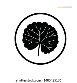 Centella asiatica icon on white background.Herbs help to heal inflammation.vector illustration.