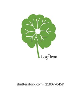 Centella asiatica icon on white background.Herbs help to heal inflammation.Gotu kola icon.vector illustration.